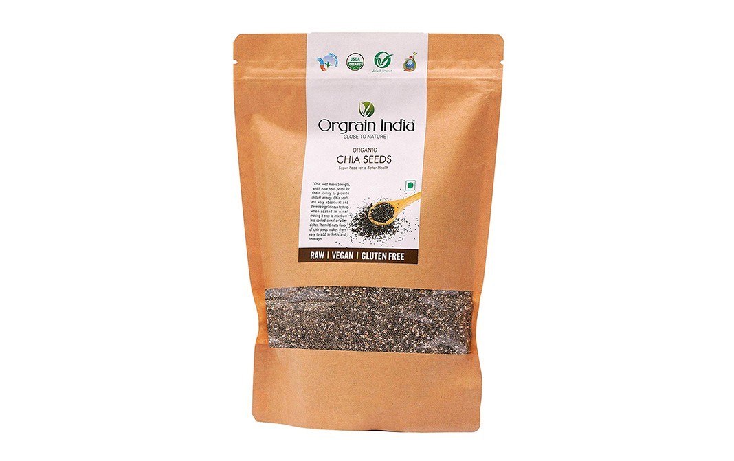 Orgrain India Organic Chia Seeds    Pack  500 grams